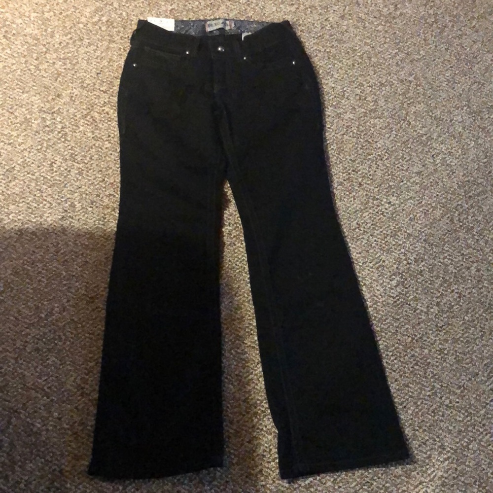dark bootcut jeans